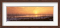Sea at dusk, Gulf of Mexico, Tigertail Beach, Marco Island, Florida, USA Fine Art Print