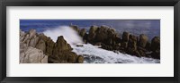 Rock formations in water, Pebble Beach, California, USA Fine Art Print