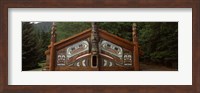 Facade of a Clan House, Totem Bight State Historical Park, Ketchikan, Alaska, USA Fine Art Print