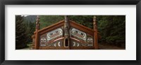 Facade of a Clan House, Totem Bight State Historical Park, Ketchikan, Alaska, USA Fine Art Print