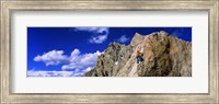 Rock Climber Grand Teton National Park WY USA Fine Art Print