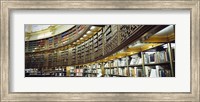 Bookcase in a library, British Museum, London, England Fine Art Print