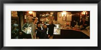 Mother With Her Children In An Ice-Cream Parlor, Florence, Italy Fine Art Print