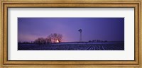 Windmill in a field, Illinois, USA Fine Art Print