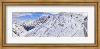 Snow covered mountain range, Stelvio Pass, Italy Fine Art Print