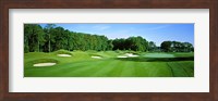 Sand traps in a golf course, River Run Golf Course, Berlin, Worcester County, Maryland, USA Fine Art Print