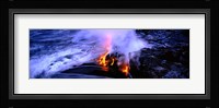 Lava flowing from a volcano, Kilauea, Hawaii Volcanoes National Park, Big Island, Hawaii, USA Fine Art Print