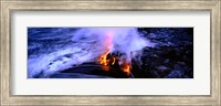 Lava flowing from a volcano, Kilauea, Hawaii Volcanoes National Park, Big Island, Hawaii, USA Fine Art Print