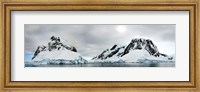Mountains and glaciers, Lemaire Channel, Antarctic Peninsula Fine Art Print