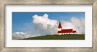 Church on hill, Vik, Iceland Fine Art Print