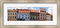 Low angle view of old town houses, Levoca, Slovakia Fine Art Print