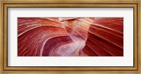 Pink sandstone rock formations, The Wave, Coyote Buttes, Utah, USA Fine Art Print
