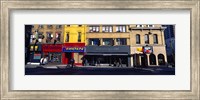 Stores at the roadside in a city, Toronto, Ontario, Canada Fine Art Print