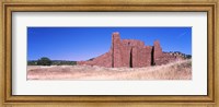 Ruins of building, Salinas Pueblo Missions National Monument, New Mexico, USA Fine Art Print