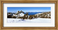 Trees on a snow covered landscape, Heavenly Mountain Resort, Lake Tahoe, California-Nevada Border, USA Fine Art Print