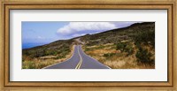 Road passing through hills, Maui, Hawaii, USA Fine Art Print
