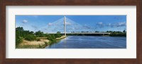 Cable stayed bridge across a river, River Suir, Waterford, County Waterford, Republic of Ireland Fine Art Print
