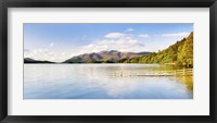 Lake with mountains in the background, Derwent Water, Lake District National Park, Cumbria, England Fine Art Print
