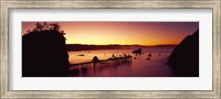 Sunrise on Trinidad Bay, Trinidad, Humboldt County, California, USA Fine Art Print