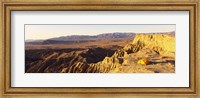Person Camping on Cliff, Anza Borrego Desert State Park, California Fine Art Print