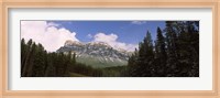 Low angle view of a mountain, Protection Mountain, Bow Valley Parkway, Banff National Park, Alberta, Canada Fine Art Print