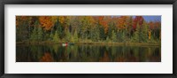 Reflection of trees in water, near Antigo, Wisconsin, USA Fine Art Print