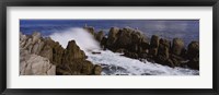 Rock formations in water, Pebble Beach, California, USA Fine Art Print