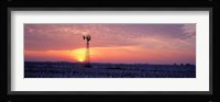 Windmill Cornfield Edgar County IL USA Fine Art Print