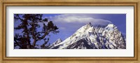 Clouds over snowcapped mountains, Grand Teton National Park, Wyoming, USA Fine Art Print