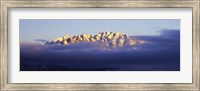 Snowcapped Mountains at Dawn, Grand Teton National Park Fine Art Print