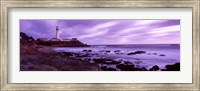Lighthouse on the coast, Pigeon Point Lighthouse, California, USA Fine Art Print