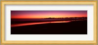 Beach at sunset, Santa Cruz, Santa Cruz County, California, USA Fine Art Print