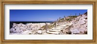 Staircase on the coast, Pacific Grove, Monterey County, California, USA Fine Art Print