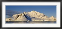 Snowcapped mountain, Andvord Bay, Antarctic Peninsula Fine Art Print