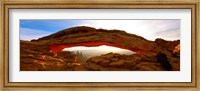 Mesa Arch glowing at sunrise, Canyonlands National Park, Utah, USA Fine Art Print