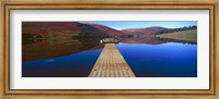 Pier at a lake, St Mary's Loch, Scottish Borders, Scotland Fine Art Print