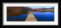 Pier at a lake, St Mary's Loch, Scottish Borders, Scotland Fine Art Print