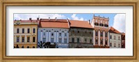 Low angle view of old town houses, Levoca, Slovakia Fine Art Print