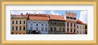 Low angle view of old town houses, Levoca, Slovakia Fine Art Print