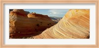 Sandstone rock formations, The Wave, Coyote Buttes, Utah, USA Fine Art Print