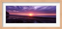 Sunset over Pomponio State Park, San Mateo County, California, USA Fine Art Print