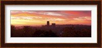 Durham Cathedral view from Wharton Park at sunrise, Durham, County Durham, England Fine Art Print