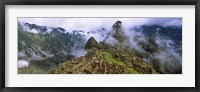 High Angle View of Machu Picchu, Peru Fine Art Print