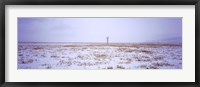Snow covered landscape in winter, Antelope Flat, Grand Teton National Park, Wyoming, USA Fine Art Print