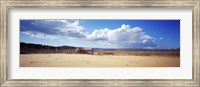 Old well and ranch in the desert, Utah, USA Fine Art Print