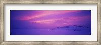 Panguitch Lake at sunset, Utah, USA Fine Art Print