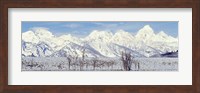 Grand Teton Range in winter, Wyoming, USA Fine Art Print