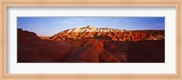 Badlands at sunset, Escalante, Utah, USA Fine Art Print