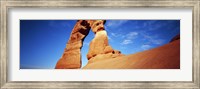 Low angle view of Delicate Arch, Arches National Park, Utah, USA Fine Art Print