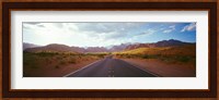 Road passing through mountains, Calico Basin, Red Rock Canyon National Conservation Area, Las Vegas, Nevada, USA Fine Art Print